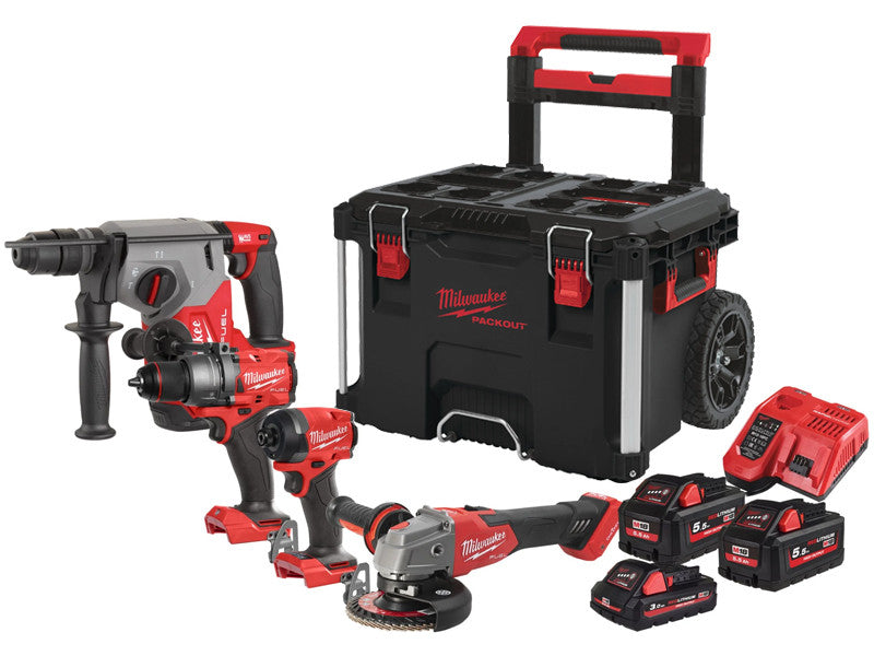 Kit Milwaukee 18V M18 perceuse FPD3 visseuse FID3 perforateur FHX meuleuse batteries