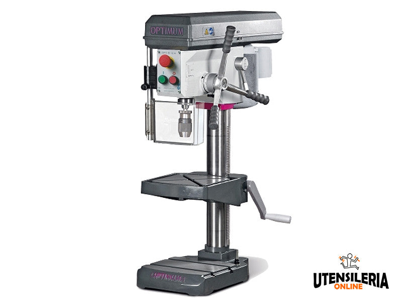 Optimum B16H 550W 400V Tischbohrmaschine mit 13mm Keilriemen 