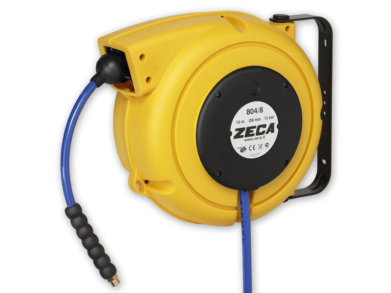 Zeca 804/8 Schlauchtrommel für Druckluft und Wasser, 8 mm KPU-Schlauch, 10 m 