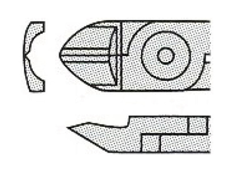Finat lame à tranchant latéral L30P 15° coupe plastique pinces TR30 TR35