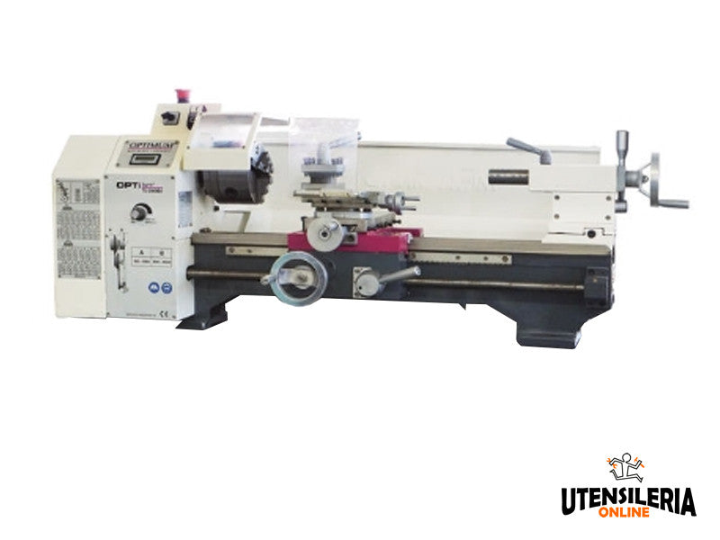 Optimum Maschinen Paralleldrehmaschine mit einstellbarer Drehzahl TU 2406V 230V 
