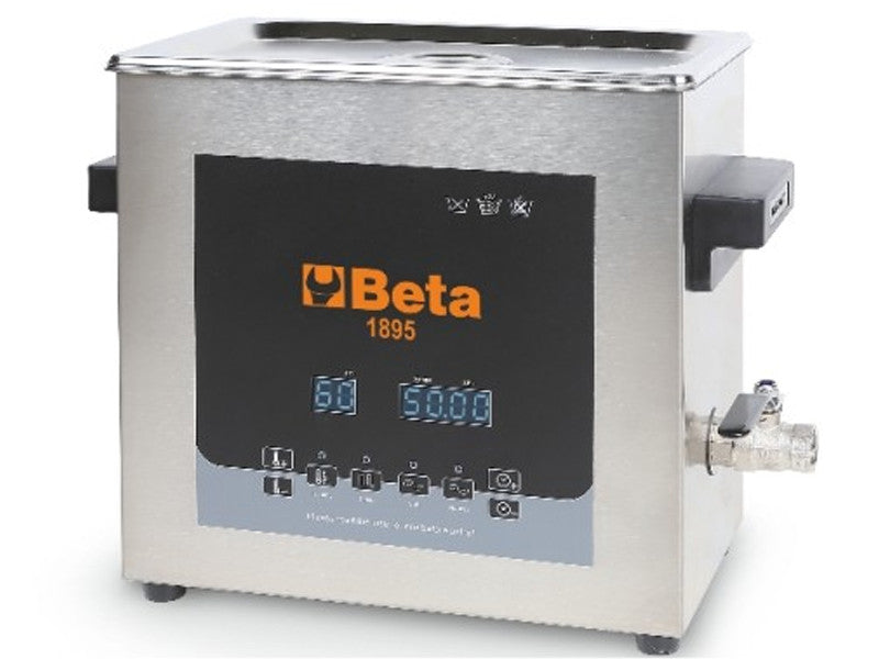 Beta cuve de nettoyage ultrasons 1895 27L avec dégazage écran numérique