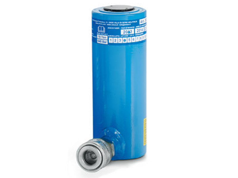 Omcn vérin hydraulique universel simple effet 360/C retour par gravité h.195mm 10 tonnes