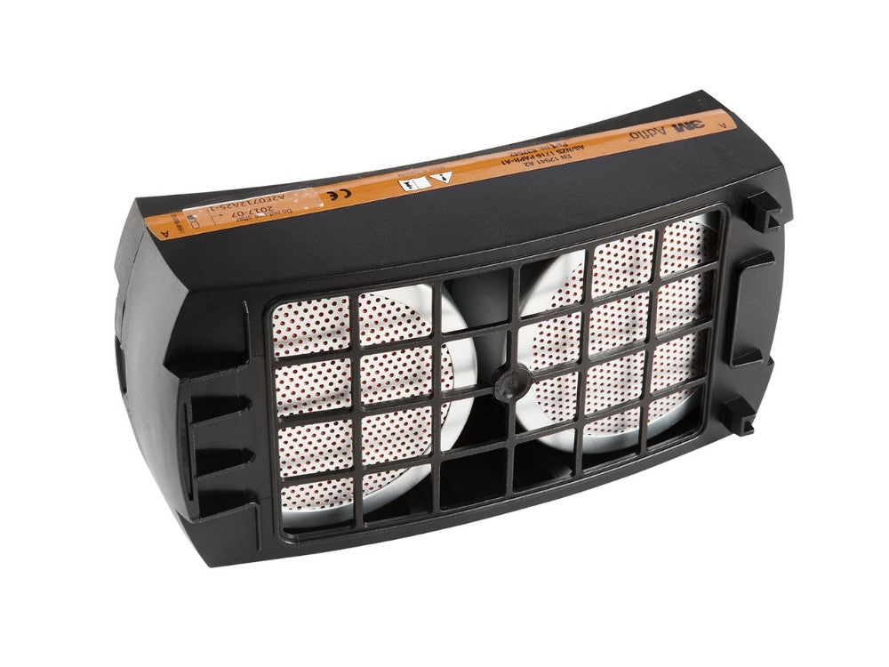 3M Filtre anti gaz A2 837542 respirateur Adflo protection vapeurs acides noir