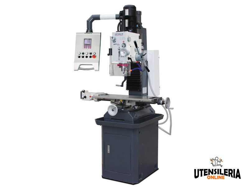 Perceuse fraiseuse Optimum MB 4P 1,1/1,5 kW avec visualiseur de cotes
