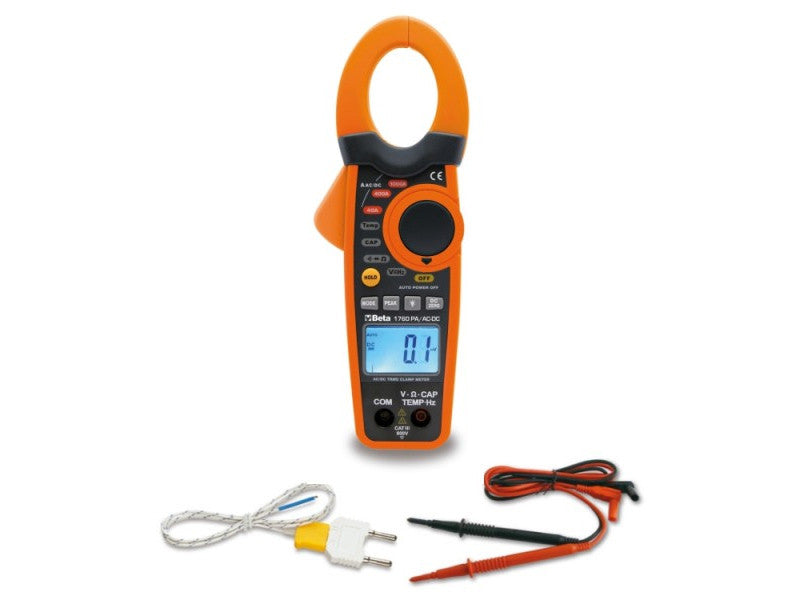 Beta pince ampèremétrique et multimètre numérique 1760PA/AC-DC 1000A CC/CA
