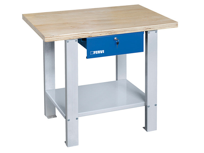 Stół warsztatowy Fervi B022/10 z blatem drewnianym 1000x640x865 mm