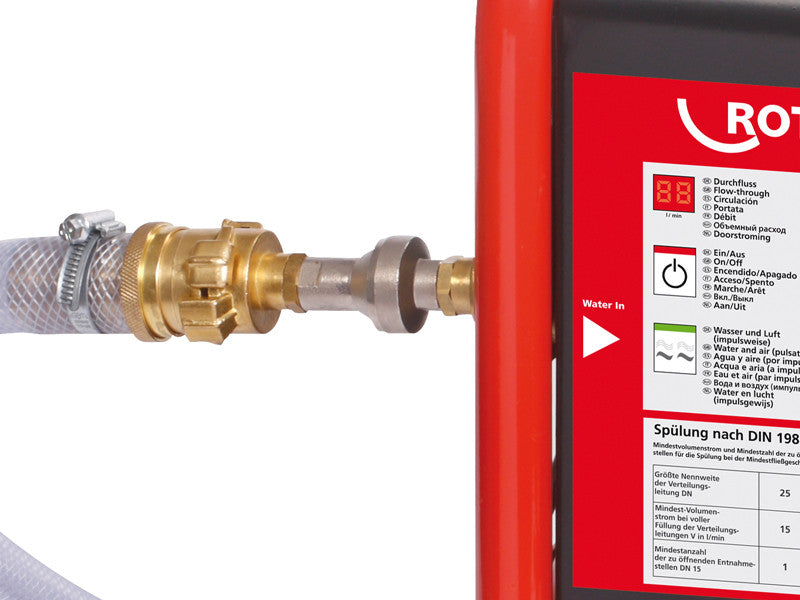 Rothenberger ROPULS ROCLEAN 2 bar Druckminderer für die DIN-Reinigung