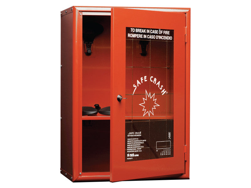 Armoire murale pour EPI Carvel 415x300x600mm porte en verre frangible, 2 étagères et porte-vêtements