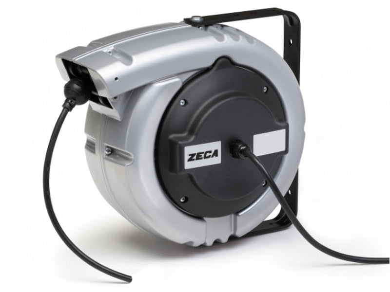 Zeca Kabeltrommel aus Aluminium 6186/PRC/IP65, 1,5 mm PVC, 1,1 kW, 230 V, 26 m 