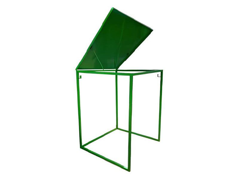 Conteneur porte Big Bag Carvel 1100x1100x1400mm en acier avec couvercle