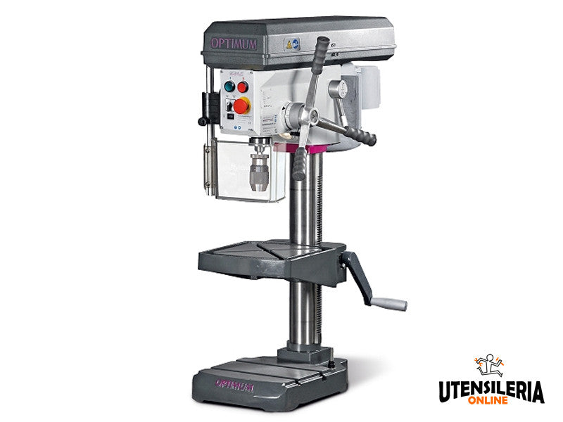 Optimum B24H 850W 230V Säulenbohrmaschine mit 24mm Keilriemen