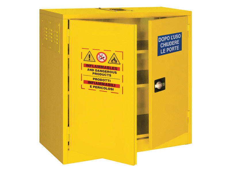 Armoire de sécurité monobloc Carvel 1000x460x1000mm pour liquides inflammables et solvants