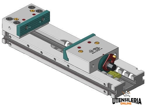 Cuter MS modularer Stahlschraubstock mit festen und absenkbaren Backen 