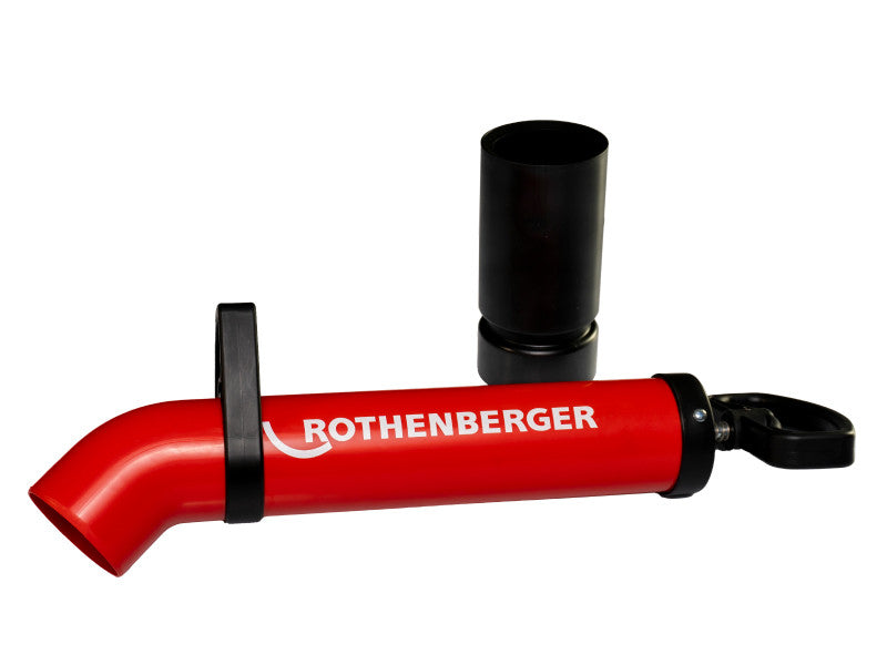 Rothenberger Ropump Super Plus Abflussreinigungspumpe mit Adaptern, Rot