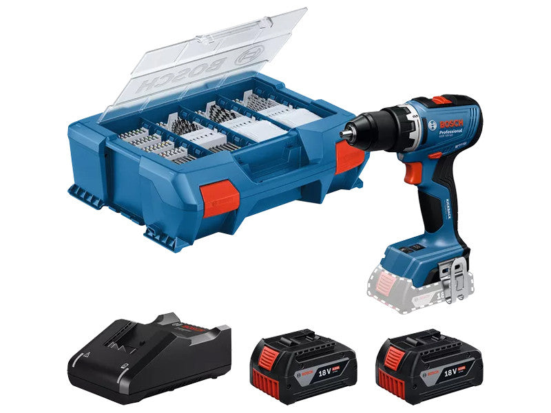 Bosch Professional GSB 18V-65 perceuse-visseuse sans fil 2 batteries 4.0Ah