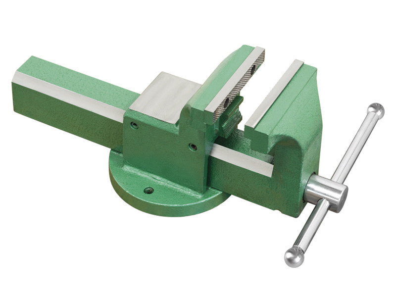 Étau d'établi en acier Fervi 0591/125 avec mors interchangeables de 125 mm
