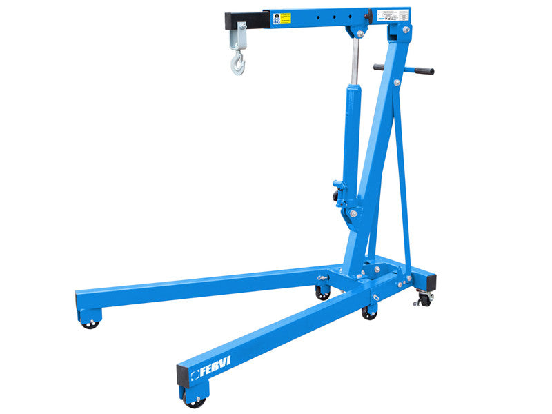 Fervi żuraw hydrauliczny składany 0021/1 z wysuwanym ramieniem o udźwigu 1 tony