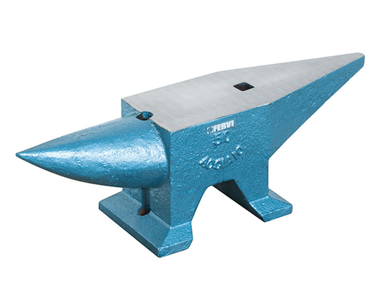 Fervi - 0157/50 - Enclume de 50 kg en acier trempé C45, professionnel