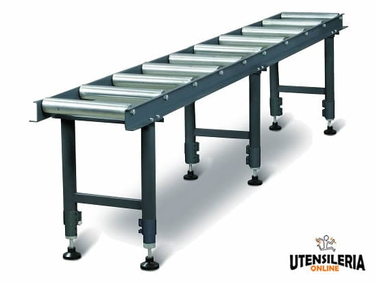 Höhenverstellbarer Rollentisch für Sägen MSR 10 Optimum 3000x440mm
