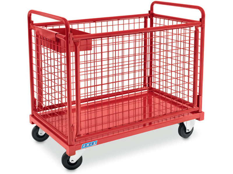 OMCN Transportwagen 211/A 1020x600x950mm mit abnehmbaren Gitterseitenwänden 250kg