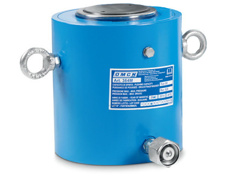 OMCN Hydraulikzylinder 364/M 85 Tonnen einfachwirkend blau 245 mm 520 bar