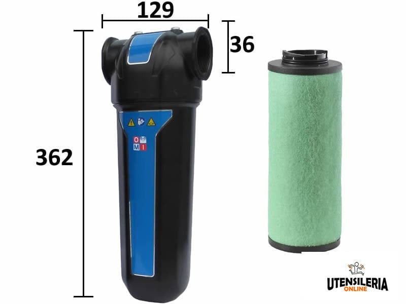 Filtre déshuileur haute efficacité AF400 grade HF Omi 6667 l/min