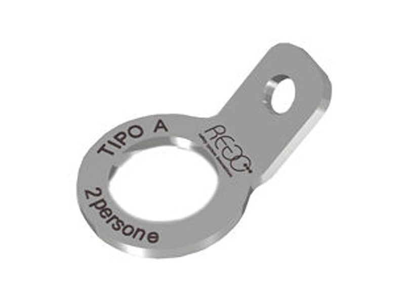 Crochet à mur Rego RING pour ancrage ponctuel Type A acier inox 2 operateurs