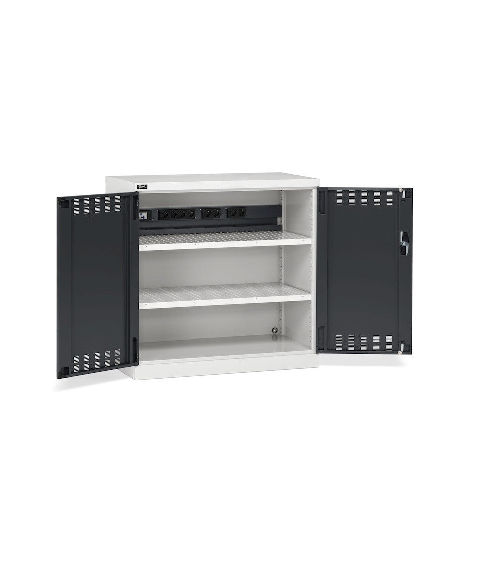 Armoire de recharge avec portes battantes Fami Perfom 1023x555x1000, charge 800 Kg - Bleu RAL 5012 - réf. PERFOM12012