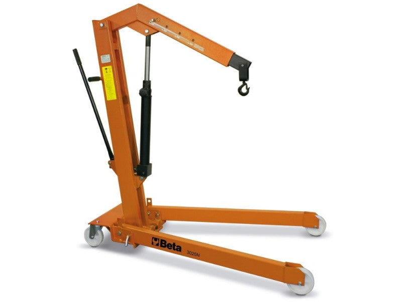 Beta utensili Grue hydraulique 3025N pliable bras extensible 1 tonne orange