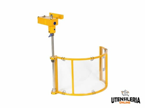 Osłona ochronna Ltf ze stali i poliwęglanu do wiertarek od 300 do 600 mm - ekran Ø 400 mm, nr ref. 153.33