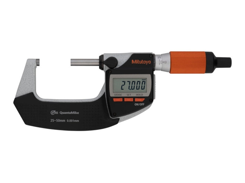Mitutoyo micromètre numérique extérieur QuantuMike 293-141-40 25-50 mm résolution 0,001 mm IP65 sortie bidirectionnelle Digimatic