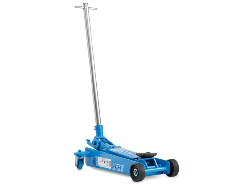 Cric hydraulique à chariot Omcn 112/S Blue Line 2000kg hauteur 525mm bleu