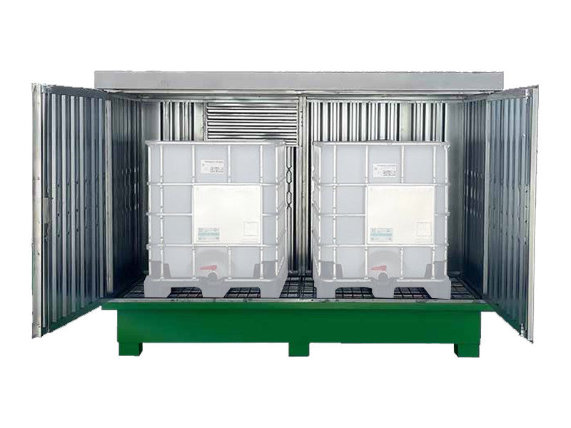 Bac de rétention en acier pour citernes Carvel 2740x1310x2090mm 1070lt