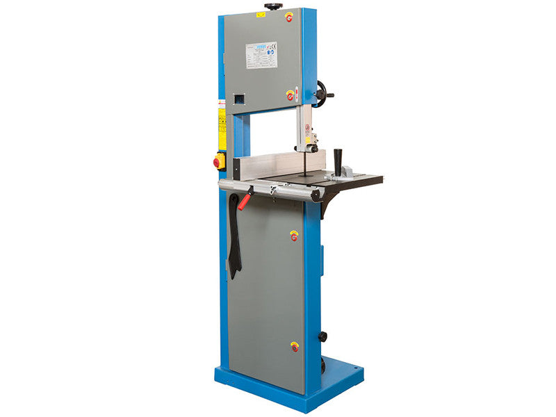 Scie à ruban pour bois Fervi 0764, 230 V, 1,5 kW, capacité de coupe 350 x 200 mm