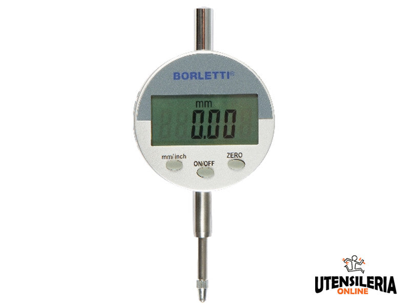 Comparateur centésimal numérique Borletti SC225 écran rotatif 0-25,4mm