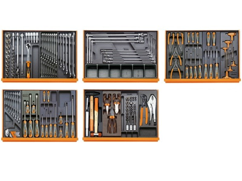 Beta utensili assortiment 153 outils autoréparation 5904VG/5T thermoformage ABS