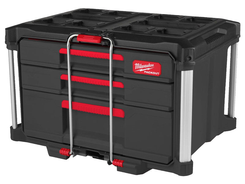 Milwaukee caisson à outils PACKOUT 560x410x360mm à 2+1 tiroirs