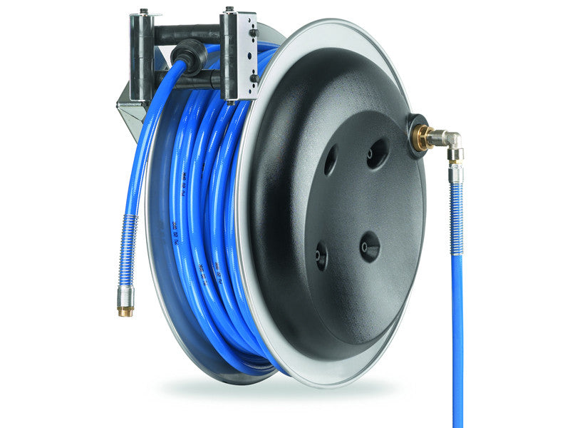 Enrouleur industriel pour air et eau Zeca 8951 avec tuyau PVC 25mm 10mt
