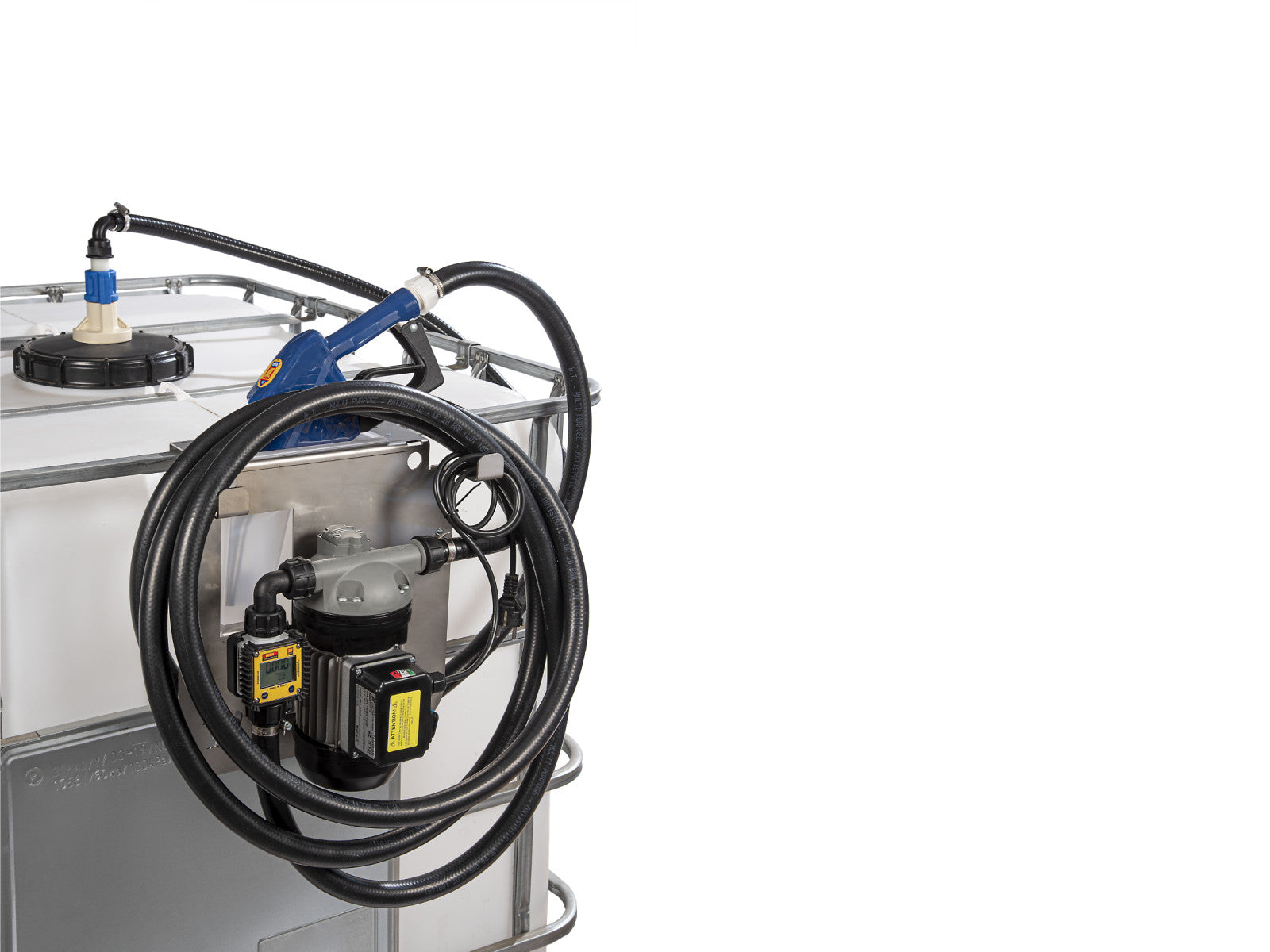 Meclube Elektrische AdBlue-Pumpe 40 l/min 350 W Motor IBC-Fass