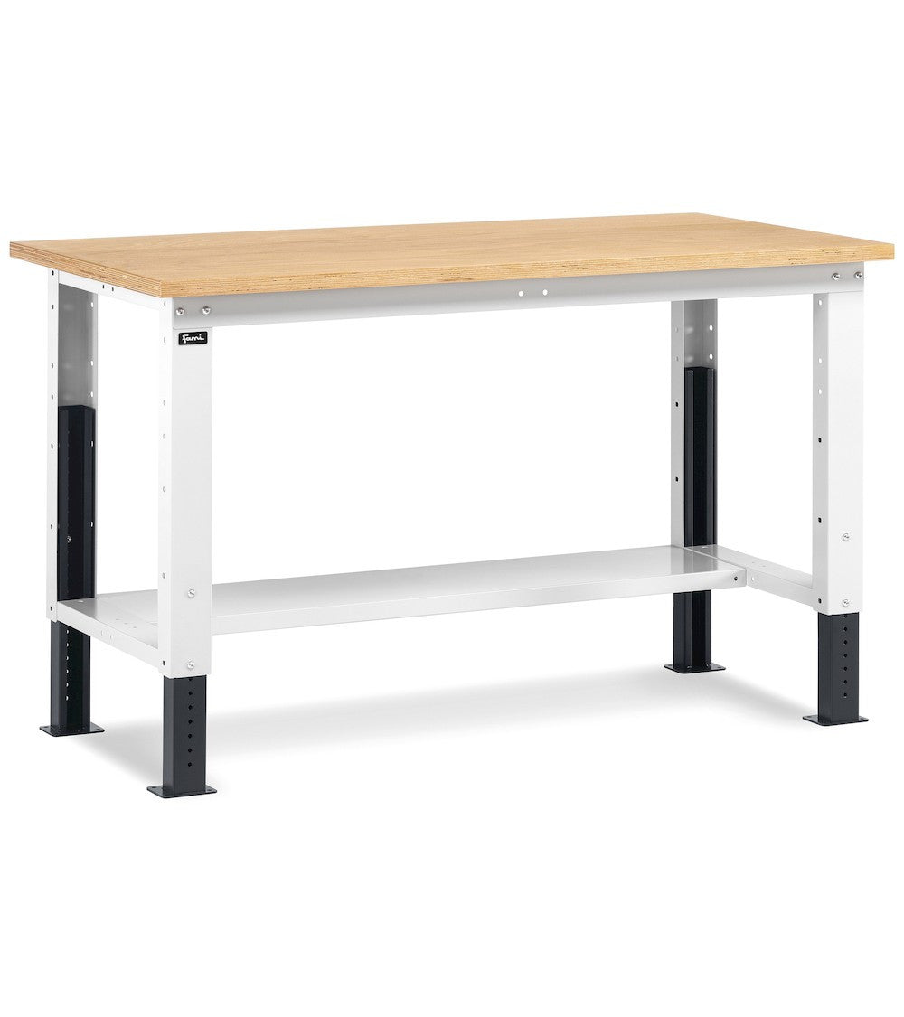 Fami Banc de Travail Réglable 1500x750 Multiplex Gris RAL7035/7016