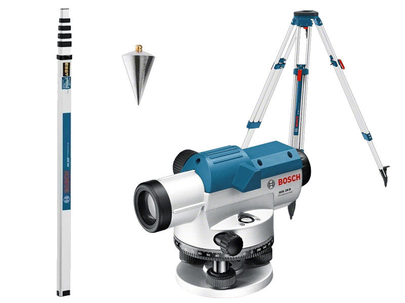 Bosch Professional niveau optique GOL 26 D grossissement 26x portée 100m avec trépied