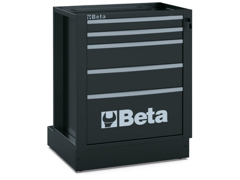 Beta Utensili module rangement atelier RSC50 M5 5 tiroirs métal noir serrure