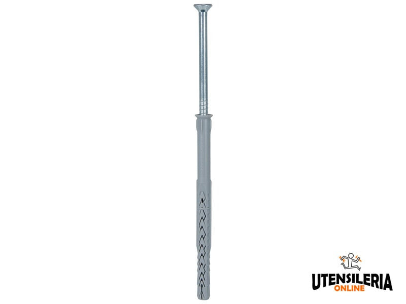 Cheville à expansion longue SXRL 10x180 T A4 nylon avec vis inox préassemblée 10mm (50 pcs)