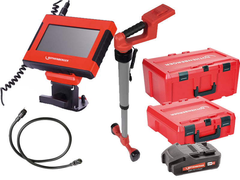 Rothenberger Rocam Mini HD Caméra d'Inspection Tuyaux 40-110mm avec Roloc Plus
