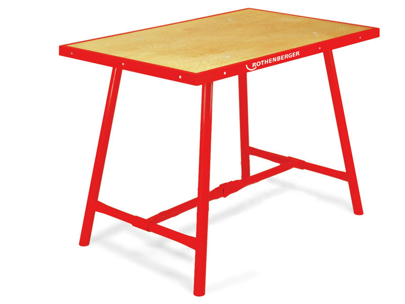 Rothenberger Table de Travail Pliable 1200 x 550 x 835 mm - Structure Acier Rouge