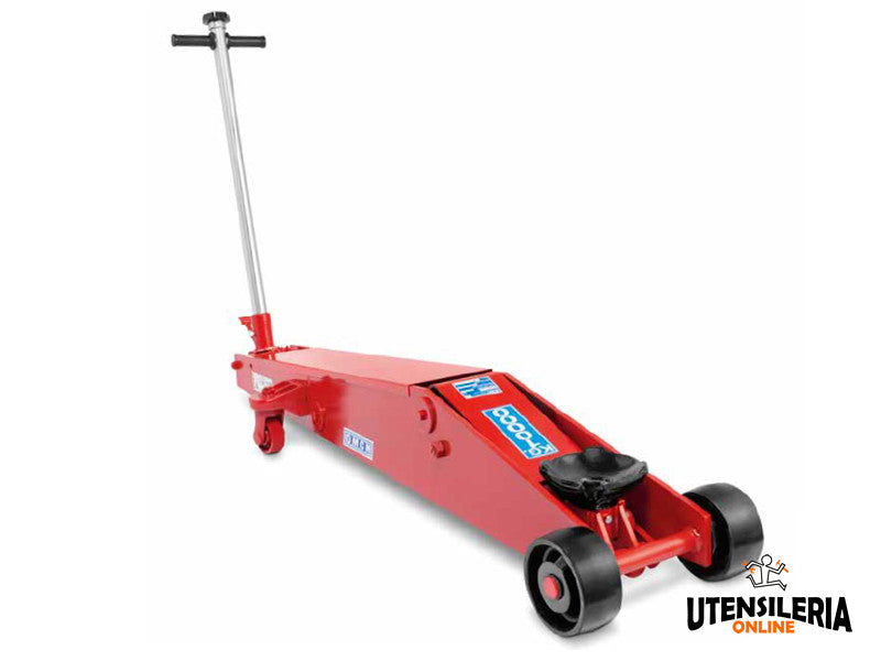 Omcn cric hydraulique à chariot modèle 265 capacité 10t hauteur 630mm