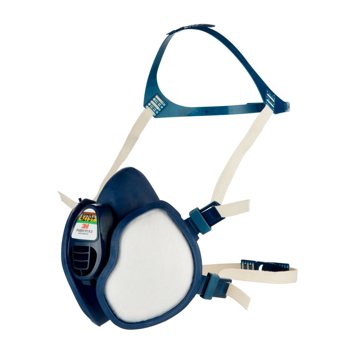 3M Demi-Masque Réutilisable 4279+ FFABEK1P3 R D Protection Gaz Vapeurs Particules