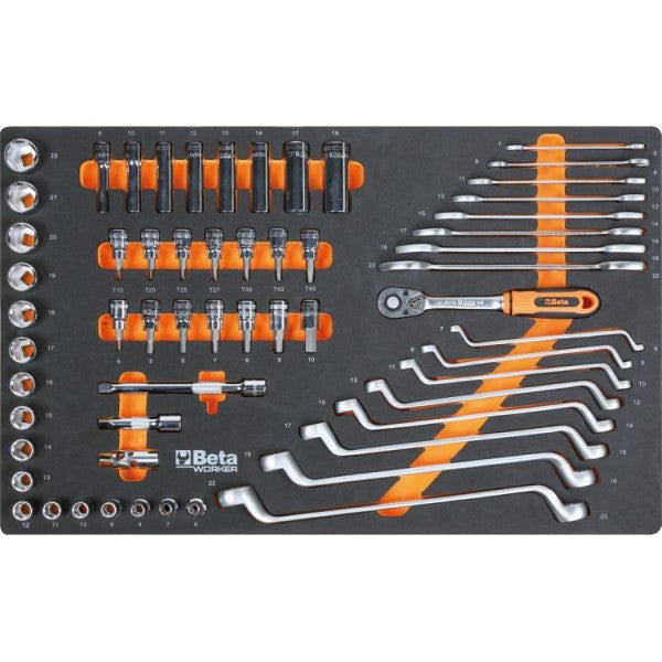 Beta Chariot à Outils 7 Tiroirs 309 Outils - 740 x 955 x 445 mm