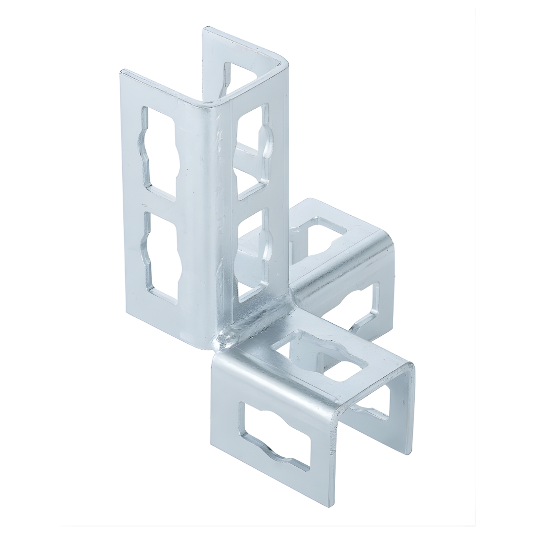 Fischer Équerre de connexion tridimensionnelle PFUF 3DL pour profilés FUS (10 pcs)